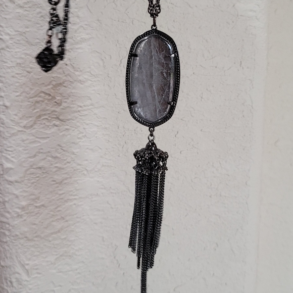 Kendra Scott Gunmetal Earrings Set Mirror Rock - Picture 11 of 14